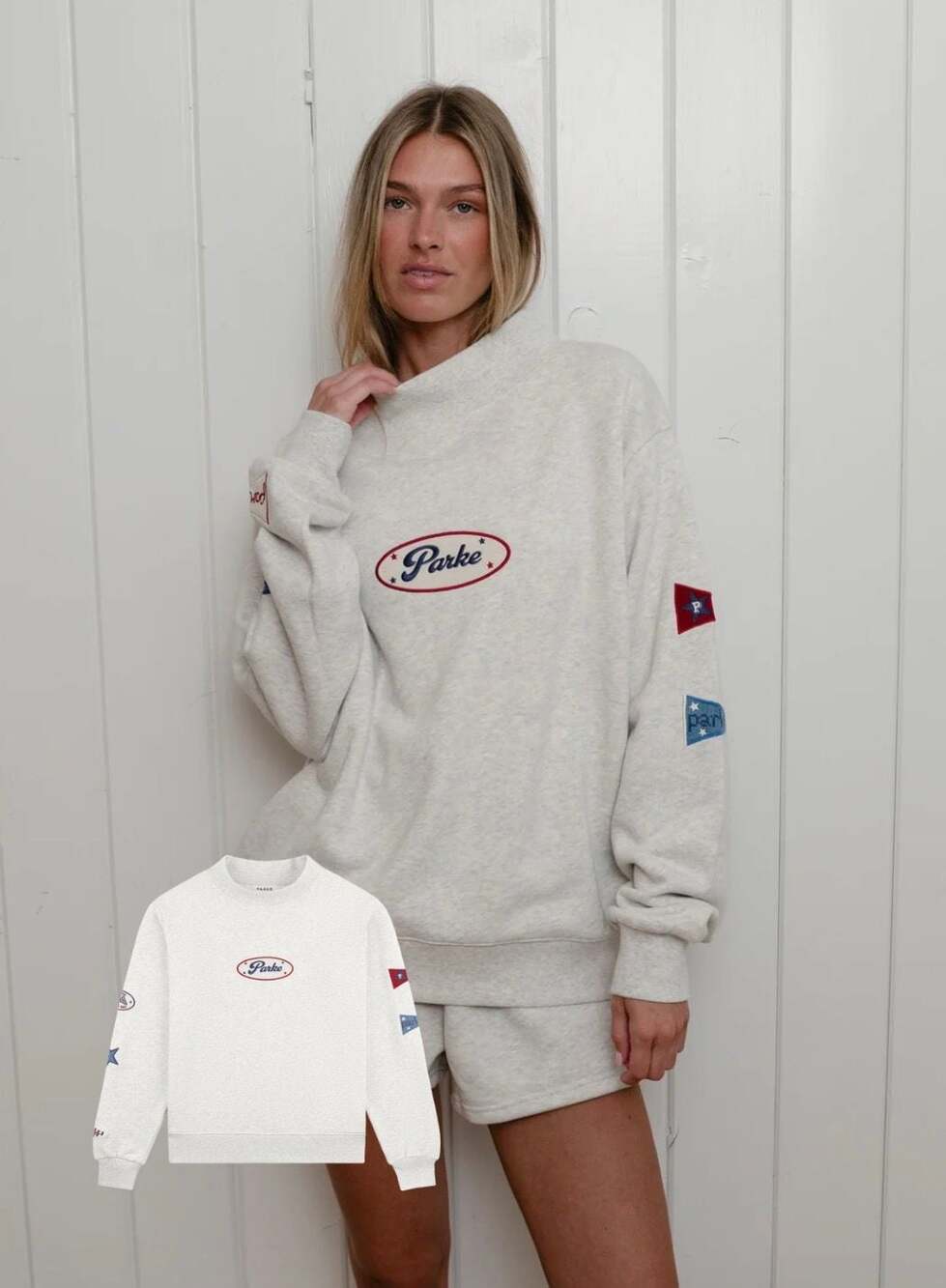 PARKE COASTAL 2026 Flagship Mockneck Sweatshirt in Heather Grey L/XL SOLD OUT